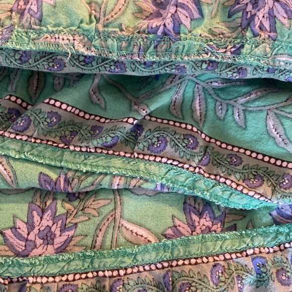 Floral Green and Purple Dress - Picture 8 of 8